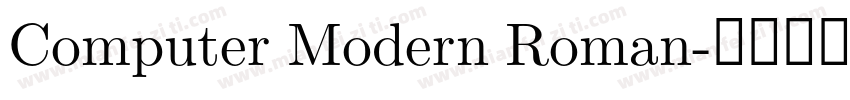 Computer Modern Roman字体转换